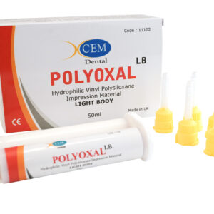 POLYOXAL LB | 50ML Dental Light Body Silicone Impression Material | Automix Double Barrel Syringe
