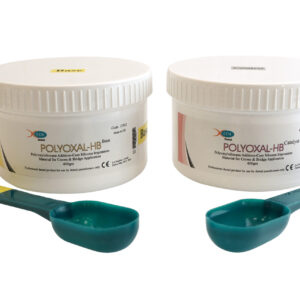 POLYOXAL HB | 400GM BASE & 400GM CATALYST | Dental Silicone Impression Material | Heavy Body Putty