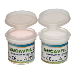 NUCAVFIL - Temporary Dental Filling Material - 38gm Jar - White Putty