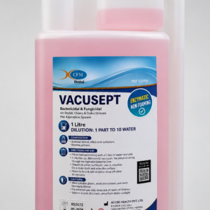 Vacusept Enzymatic Non-Foaming Dental Instrument Disinfectant Solution 1 Litre Bottle