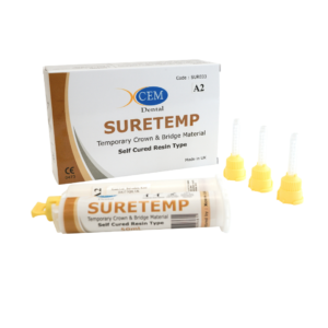 SURETEMP | 50ml Dental Temporary Crown & Bridge Material | Automix Double Barrel Syringe