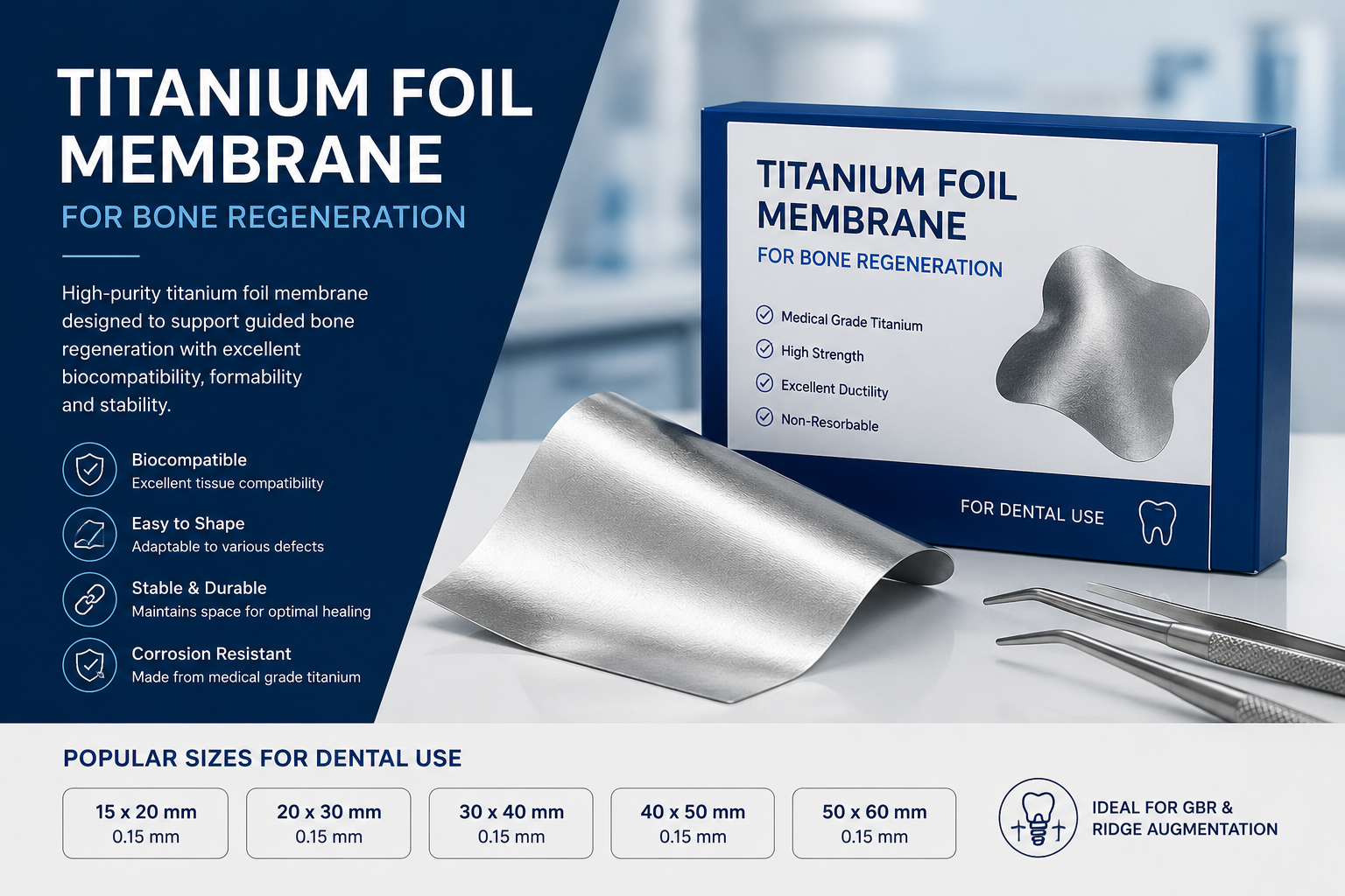 OSSPORE Titanium membrane