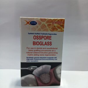 Osspore bioglass granuals dental use
