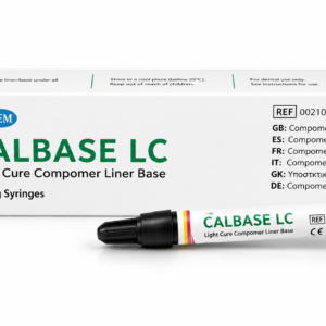 Alternative view of XCEM CalBase LC – Light Cure Compomer Liner Base (2 × 1.5g Syringes)