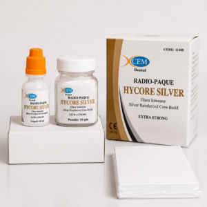 Alternative view of HYCORE SILVER Radio-Paque Glass Ionomer Silver Reinforced Core Build – Extra Strong