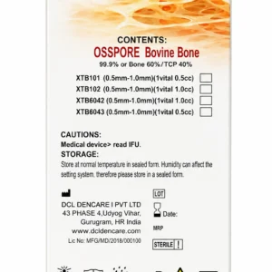 Alternative view of OSSPORE Bovine Bone + TCP Granules – Natural Xenograft with β-TCP for Dental Bone Regeneration