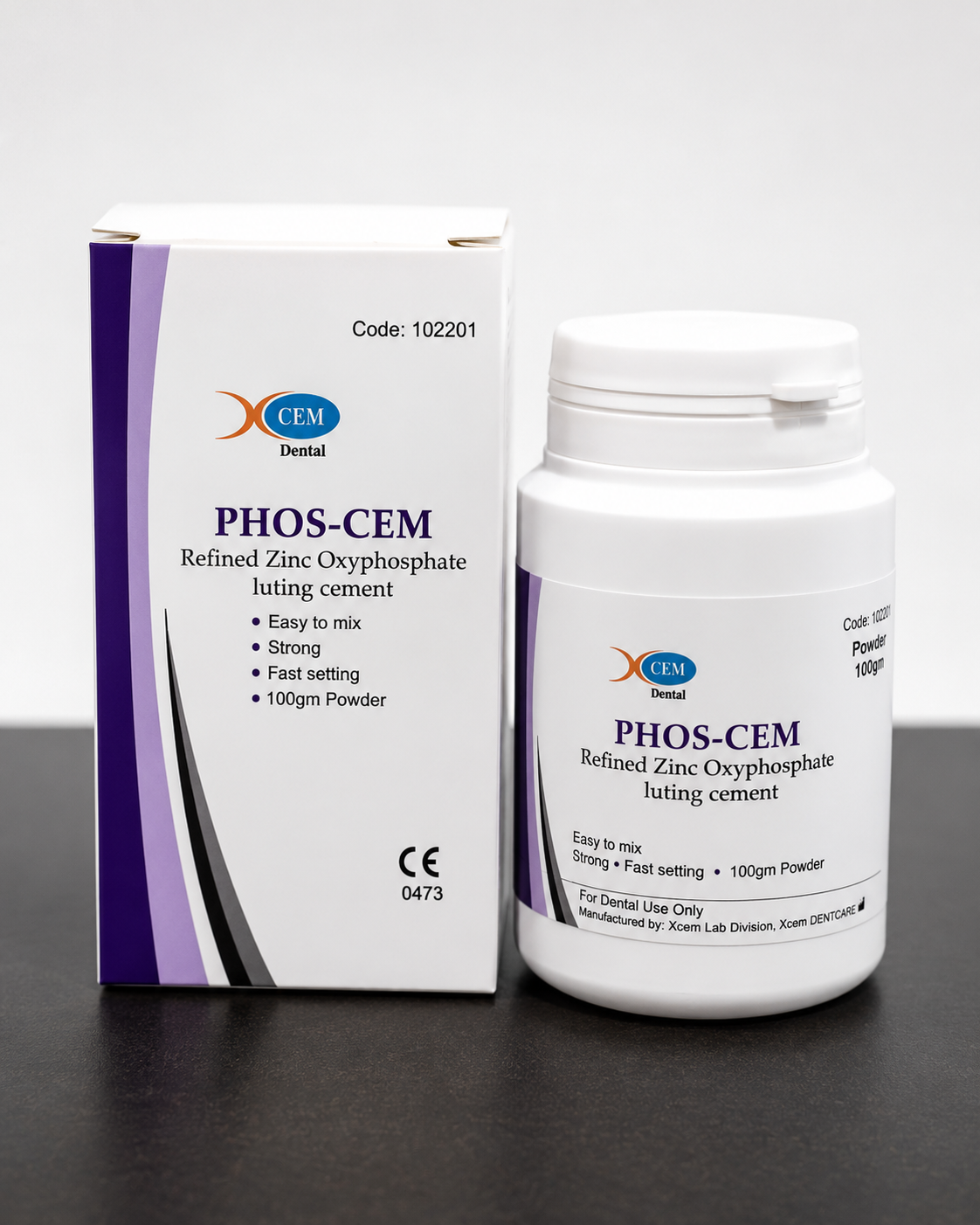 XCEM Phos-Cem – Refined Zinc Oxyphosphate Luting Cement (100g Powder) - Image 3