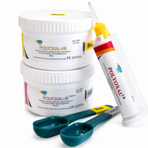 XCEM Polyoxal-HB – Heavy Body Polyvinylsiloxane (PVS) Addition Silicone Impression Material (400 g Base + 400 g Catalyst)