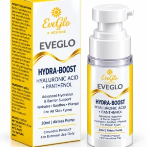 EveGlo Hydra-Boost Hyaluronic Acid Panthenol Face Serum 30ml